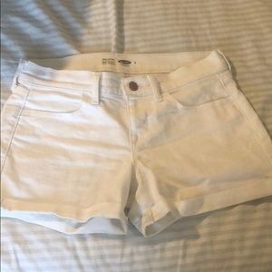 Old Navy white denim shorts